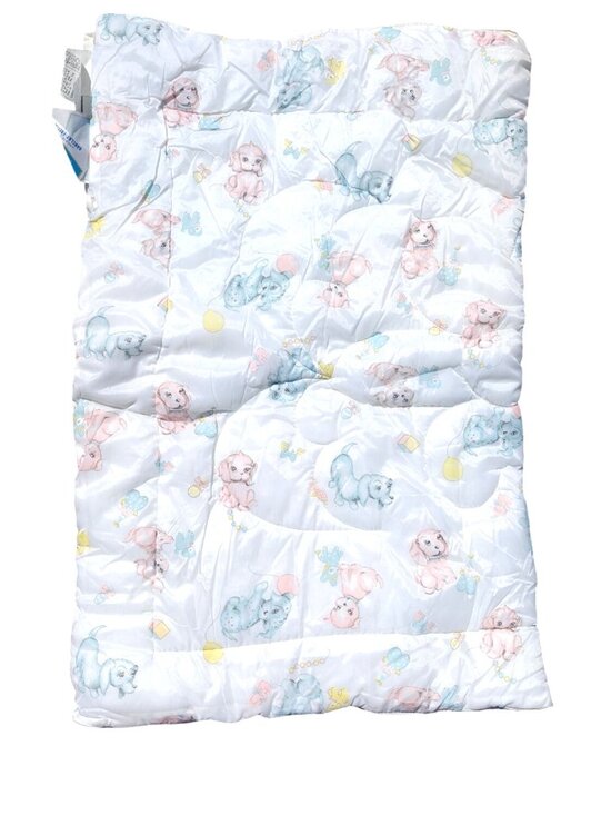 Wamsutta Other - Vintage Wamsutta Convertible Baby Comforter Nylon Puppy Print Barclay-Freitag
